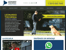 Tablet Screenshot of entrenamientodeperros.com